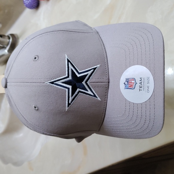 🩶💙Dallas Cowboys Velcro OPP Strap Baseball Cap - Picture 4 of 7